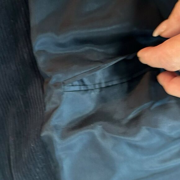 Stafford 42S Classic Fit CORDUROY w/ Elbow Patches Sport Coat Blazer  Blue Mens - Picture 9 of 16